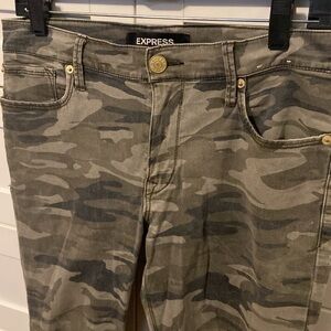 Camo pants super fun to dress up with a blazer n heels or casual w/ flip flops.